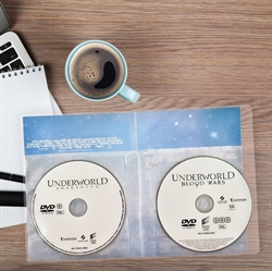 Tupla DVD-säilytystasku huovalla - 50 kpl.