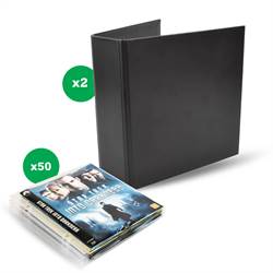 Blu-Ray-paketti - 50 Blu-Ray-taskua, 2 kansiota