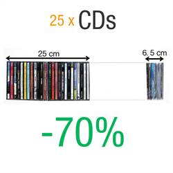 Kaksinkertainen CD-tasku huopalla - 50 kpl