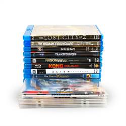 Kaksinkertaiset Blu-Ray-hihat huovalla - 50 kpl.