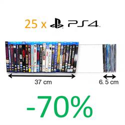 PS4-taskut sidontarei\'illä PS4-säilytystä varten - 25 kpl.