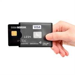 RFID-suojattu luottokorttikotelo, 2 kortille