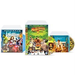 Näytelaukku taskuilla DVD, CD, Blu-Ray ja PS4/PS5 - 14 kpl.