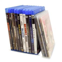 Blu-Ray-taskut Blu-Ray-säilytykseen - paikka kannelle - 50 kpl