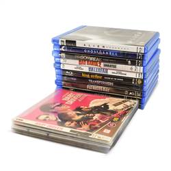 Blu-Ray-taskut Blu-Ray-säilytykseen - paikka kannelle - 50 kpl